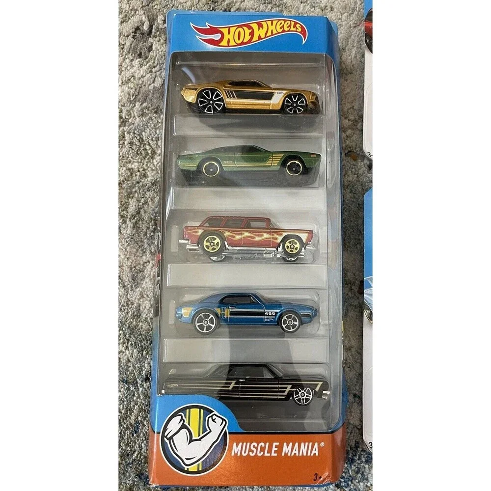 hot wheels muscle car 5 Pack Ford GT Then And Now 9 Cars Total NOS New